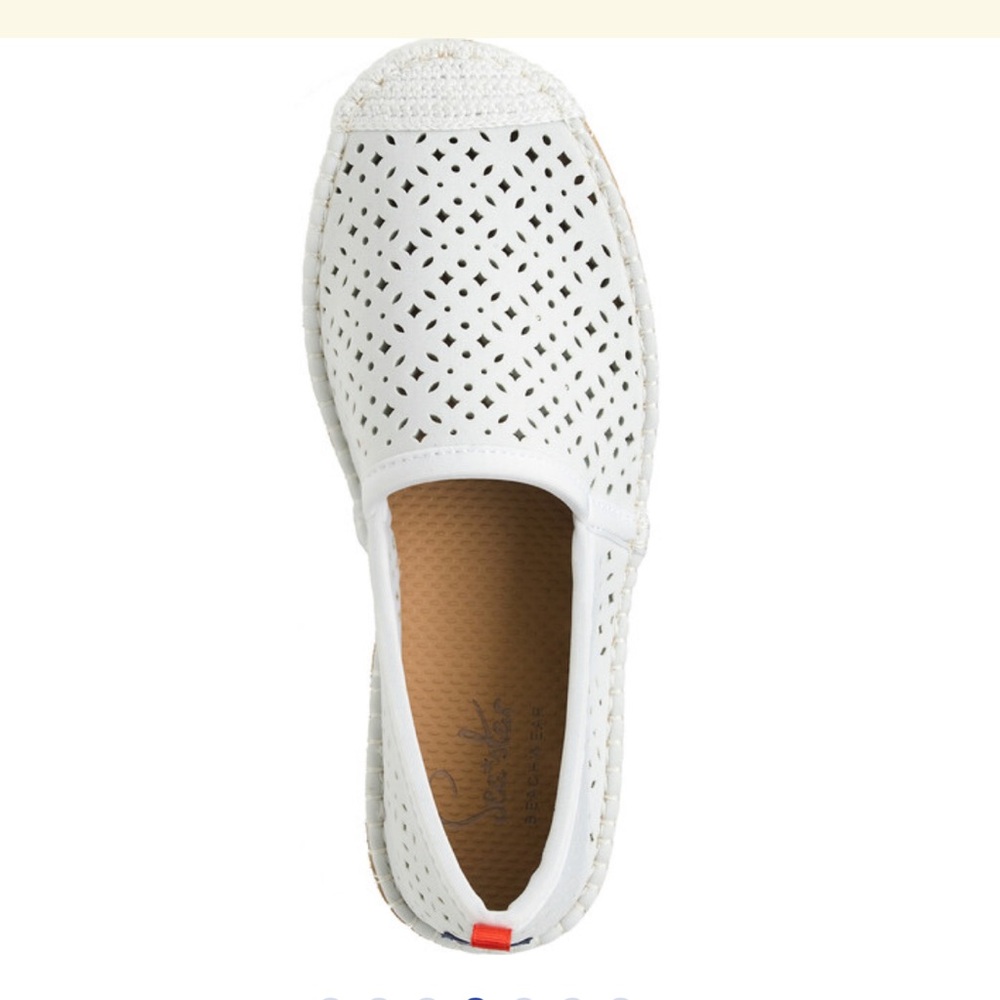 SEA STAR BEACHWEAR Women's Beachcomber Espadrille, White Eyelet - Picture 5 of 10